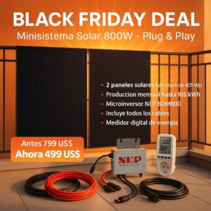 Sistema solar mini de 800W / 810Wp NEP Balkonkraftwerk