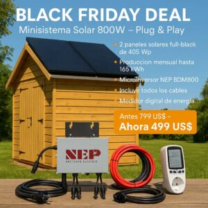 Sistema solar mini de 800W / 810Wp NEP Balkonkraftwerk