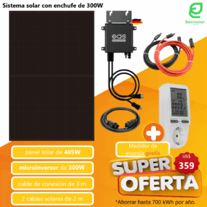 Sistema solar mini de 300W / 405Wp Balkonkraftwerk