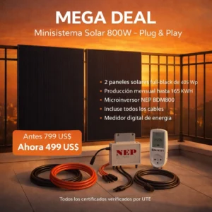 Sistema solar mini de 800W / 810Wp NEP Balkonkraftwerk