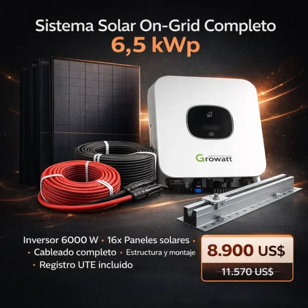 6kw 6,5kWp ongrid completo 2